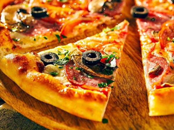 pizza, cheese, pepperoni, salami, olives, culinary, food, pizza, pizza, pizza, pizza, pizza